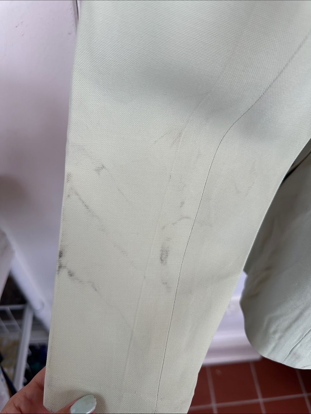 Vtg 50s/60s Bobbie Brooks Weather Match Light Sage Green Button-Front Blazer - Picture 7 of 12